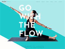 Tablet Screenshot of flowyogatx.com